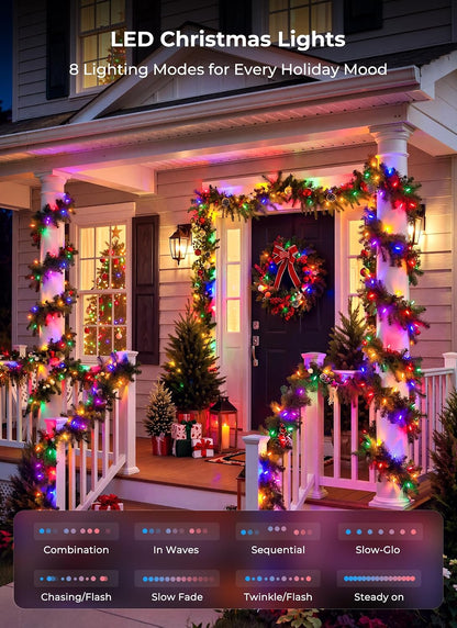 Brightown Multicolor Christmas Lights, 32FT 100Count LED Mini String Lights