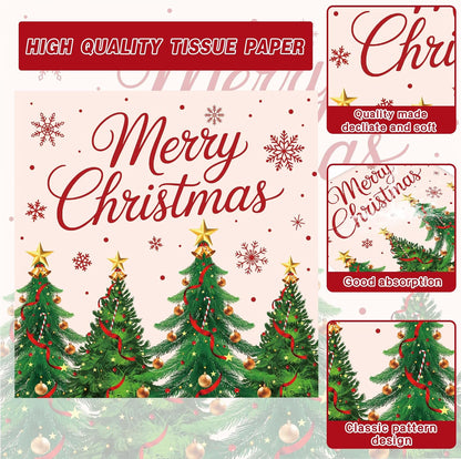 168 Pcs Christmas Party Supplies, Xmas Tree Themed Party Set