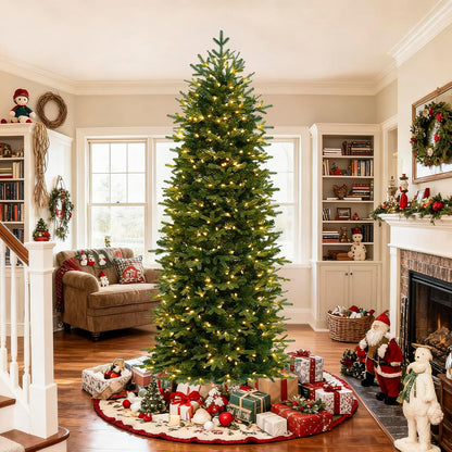 Hykolity 6 ft Prelit Pencil Christmas Tree with 300 Warm White LEDs
