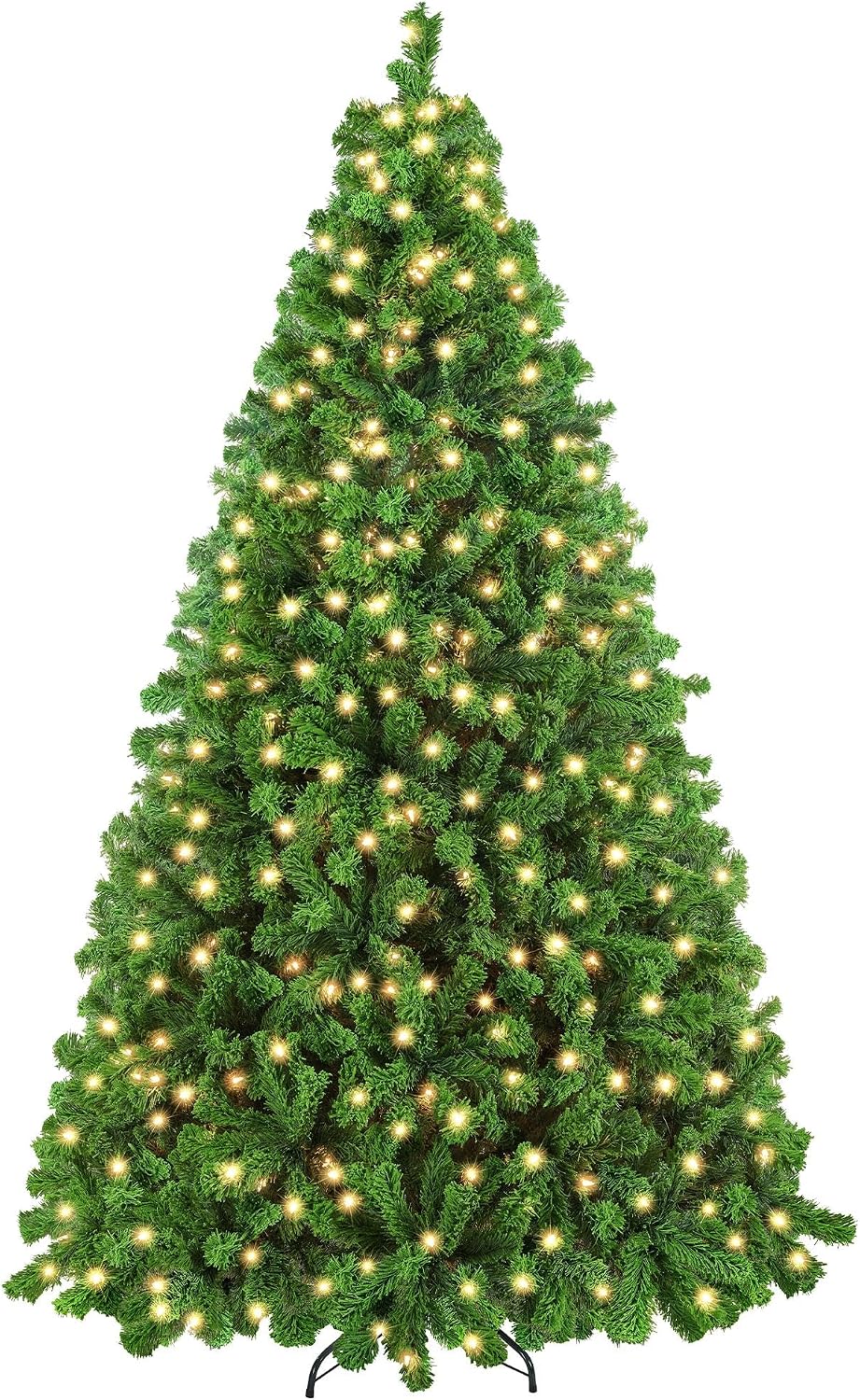 Yaheetech 6ft Pre-Lit Snow Flocked Artificial Christmas Tree, 250 Lights
