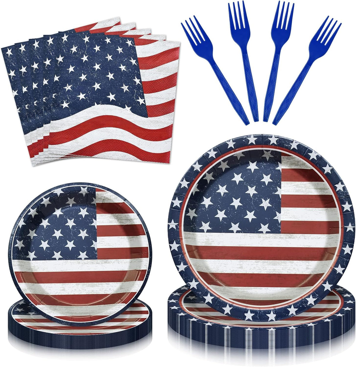 96 Pieces Christmas Poinsettia Tableware Set – Merry Christmas Disposable Plates, Napkins, Forks Party Supplies with Holiday Flower and Holly Designs for Xmas Parties Celebrations – Serves 24 Guests