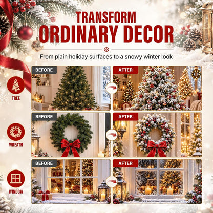 Fake Snow Spray for Christmas: Realistic Snowflake Effect for Displays