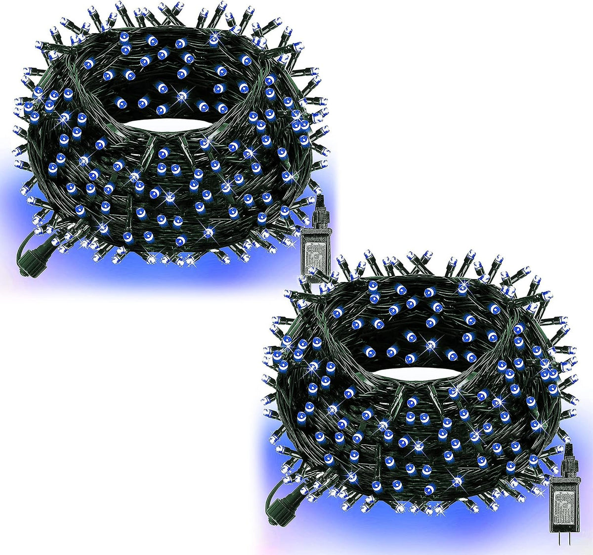 Dazzle Bright Outdoor Christmas String Lights, 1000 LED 328 FT Plug in Fairy Light with Remote Control 8 Modes & Timer, Waterproof Decoration for Home Garden Yard Xmas Wedding, Warm White