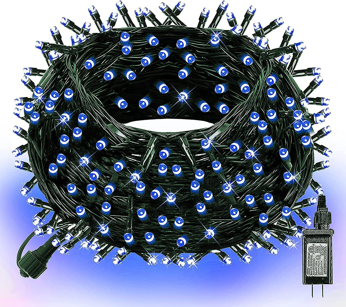 Dazzle Bright Outdoor Christmas String Lights, 1000 LED 328 FT Plug in Fairy Light with Remote Control 8 Modes & Timer, Waterproof Decoration for Home Garden Yard Xmas Wedding, Warm White