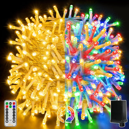Ollny 210FT 640LED Color Changing Christmas Lights with Remote, 11 Modes