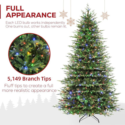 Hykolity 9 ft Prelit Christmas Tree with Realistic PE Foliage