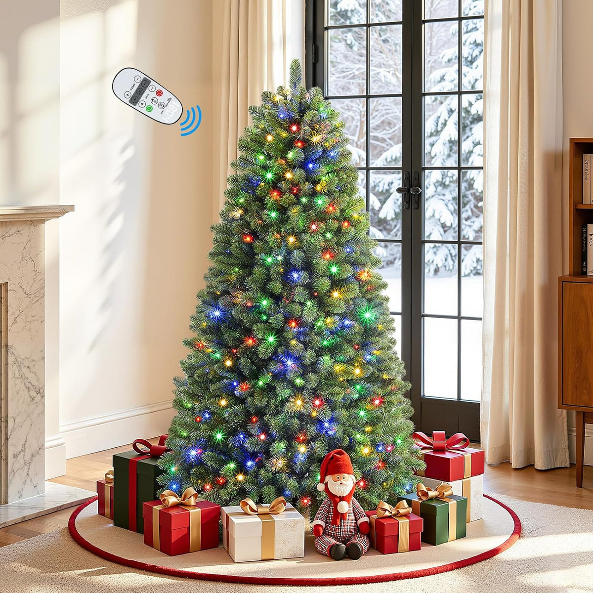 Alupssuc 6ft Classic Spruce Artificial Prelit Christmas Tree