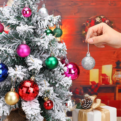 Lunmon 160 Pcs Christmas Ball Ornaments Shatterproof,Multiple Color