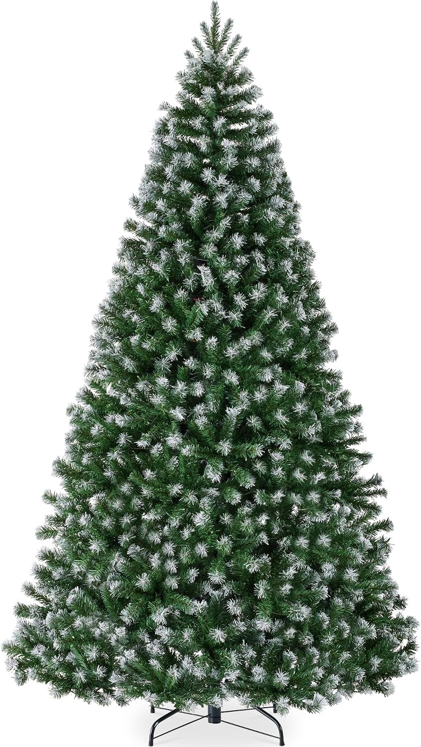 Best Choice Products Artificial Christmas Tree, 6ft Premium Unlit Realistic Spruce Holiday Décor w/Dense Branches, Easy Assembly, Metal Base