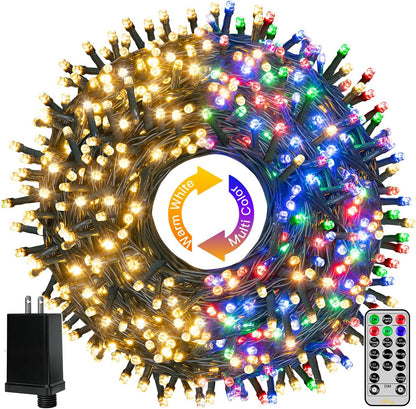 Ollny 210FT 640LED Color Changing Christmas Lights with Remote, 11 Modes