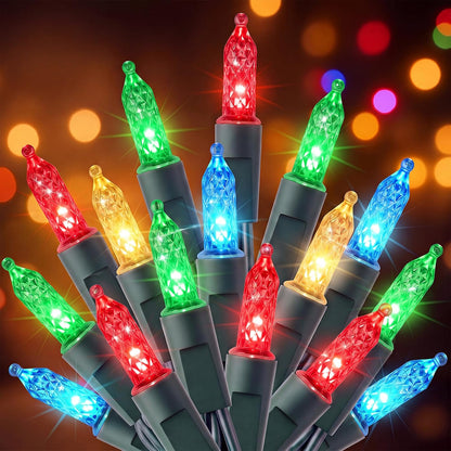 Brightown Multicolor Christmas Lights, 32FT 100Count LED Mini String Lights