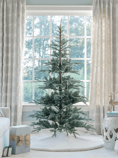 8' King Noble Fir Artificial Christmas Tree with 600 Warm White LED Lights