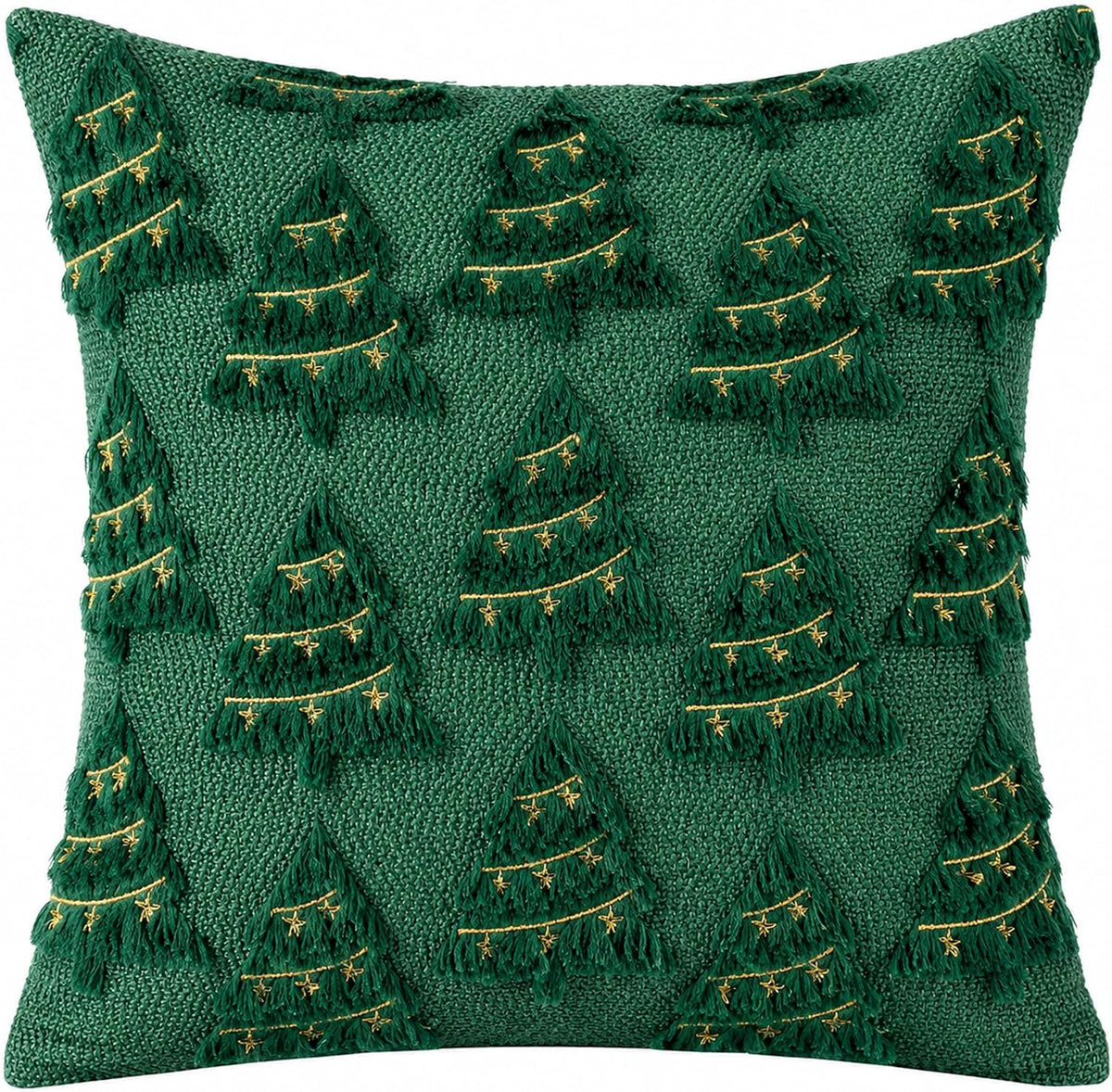Christmas Decorations - Set of 4 Double-Sided Print Christmas Pillow Covers
