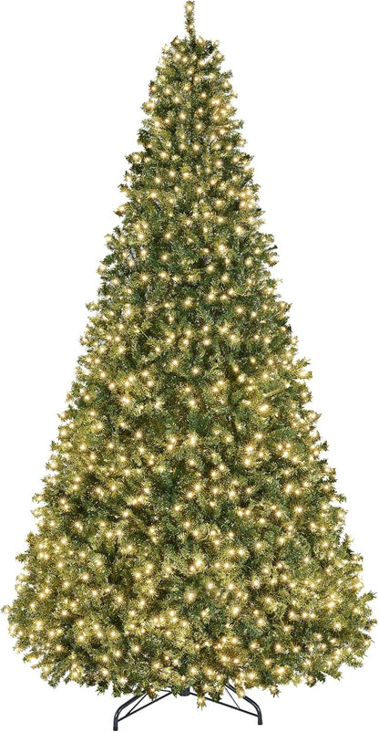 Yaheetech 4.5ft Pre-lit Christmas Tree with 150 Warm White Lights, Green