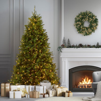 National Tree Company 7.5ft Pre-Lit Dunhill Fir Artificial Christmas Tree