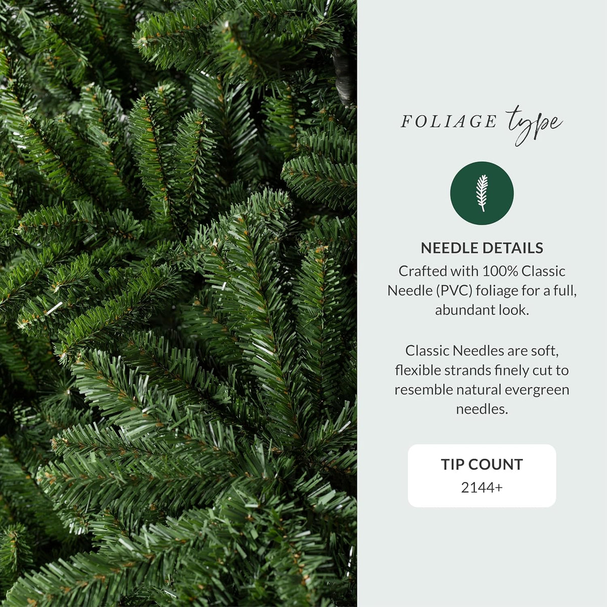 Balsam Hill 6.5ft Unlit Classic Blue Spruce - Artificial Christmas Tree with 2,144+ Tips, Premium Stand & Easy Assembly for Indoor Holiday Decorating
