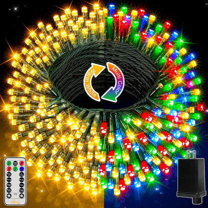 Ollny 210FT 640LED Color Changing Christmas Lights with Remote, 11 Modes