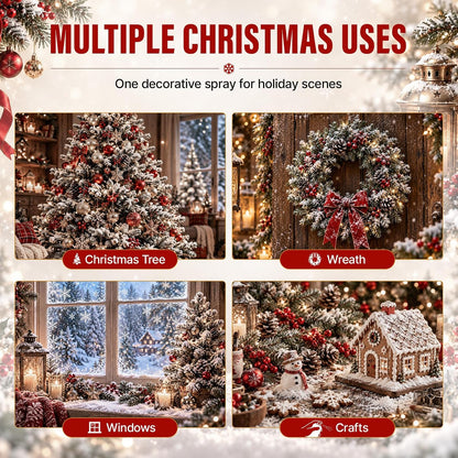 Fake Snow Spray for Christmas: Realistic Snowflake Effect for Displays