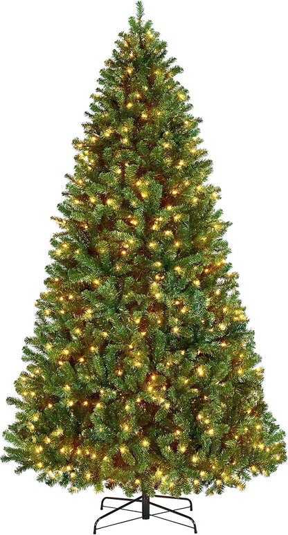 Yaheetech 4.5ft Pre-lit Christmas Tree with 150 Warm White Lights, Green