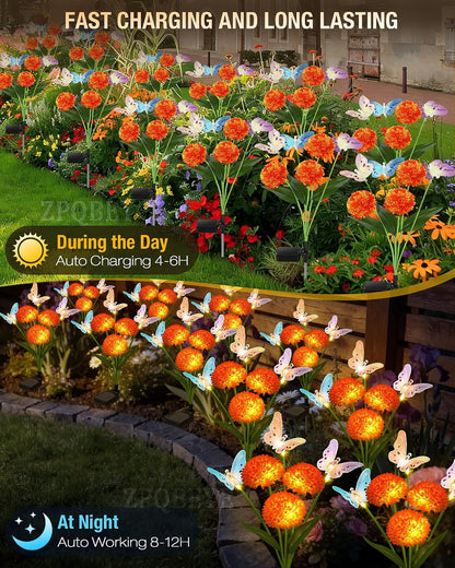 Solar Garden Lights Outdoor Waterproof Decorative 3 Pack