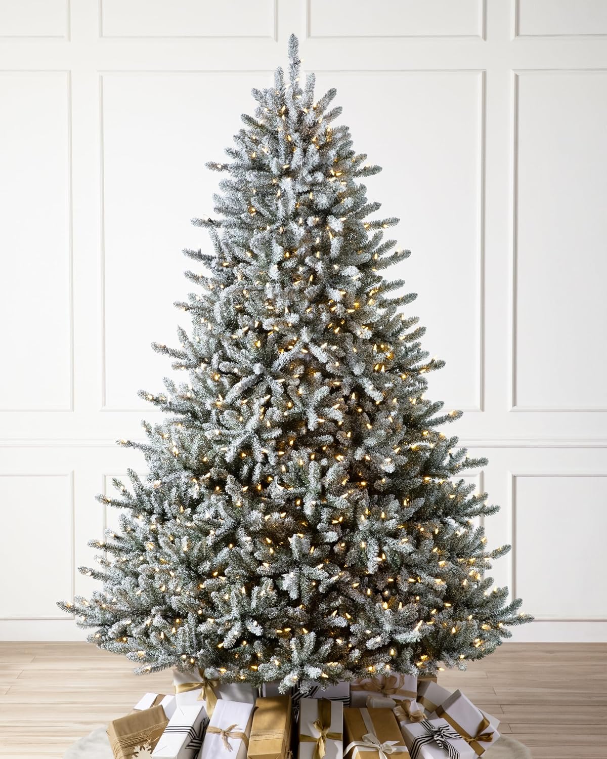 Balsam Hill 7.5 ft Unlit Classic Blue Spruce - Artificial Christmas Tree with 2,960+ Tips, Premium Stand & Easy Assembly for Indoor Holiday Decorating