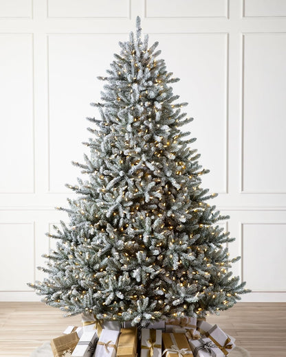 Balsam Hill 7.5 ft Unlit Classic Blue Spruce - Artificial Christmas Tree with 2,960+ Tips, Premium Stand & Easy Assembly for Indoor Holiday Decorating