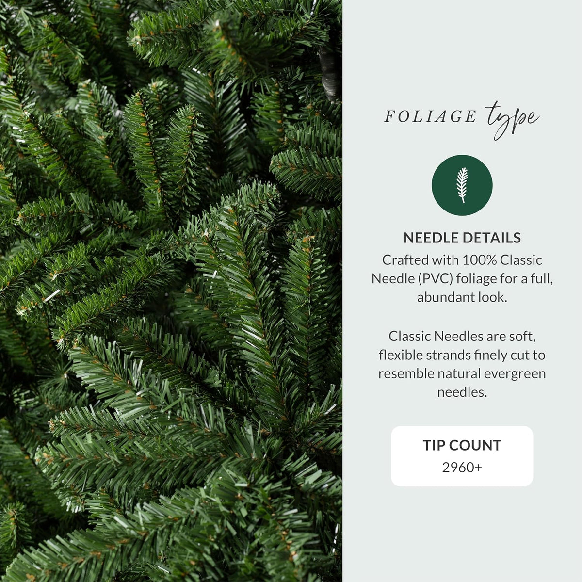 Balsam Hill 7.5 ft Unlit Classic Blue Spruce - Artificial Christmas Tree with 2,960+ Tips, Premium Stand & Easy Assembly for Indoor Holiday Decorating