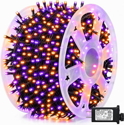 Dazzle Bright Outdoor Christmas String Lights, 1000 LED 328 FT Plug in Fairy Light with Remote Control 8 Modes & Timer, Waterproof Decoration for Home Garden Yard Xmas Wedding, Warm White