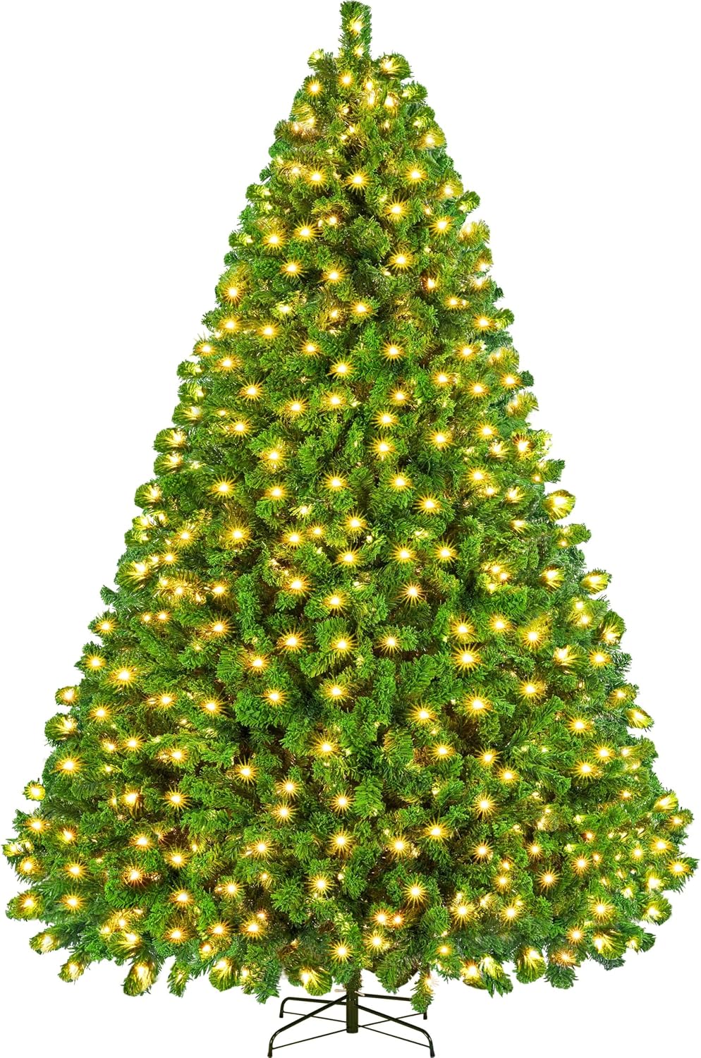 Yaheetech 6ft Pre-Lit Snow Flocked Artificial Christmas Tree, 250 Lights