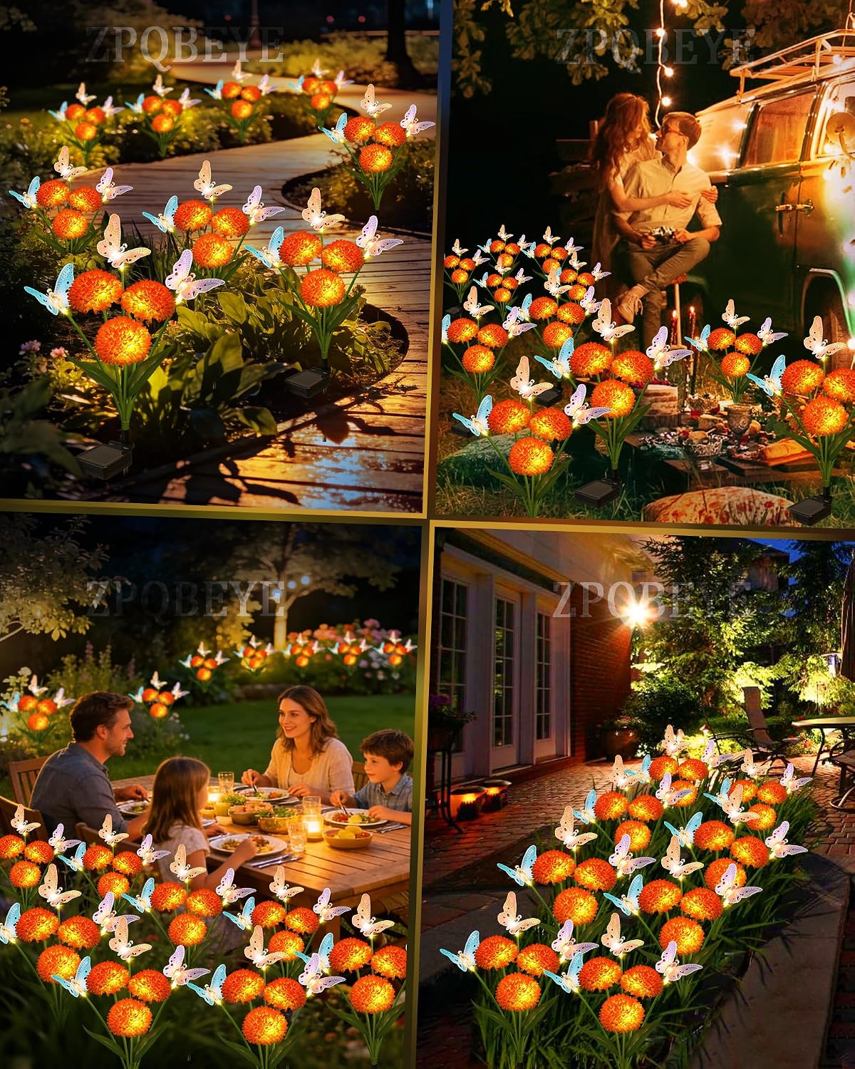 Solar Garden Lights Outdoor Waterproof Decorative 3 Pack