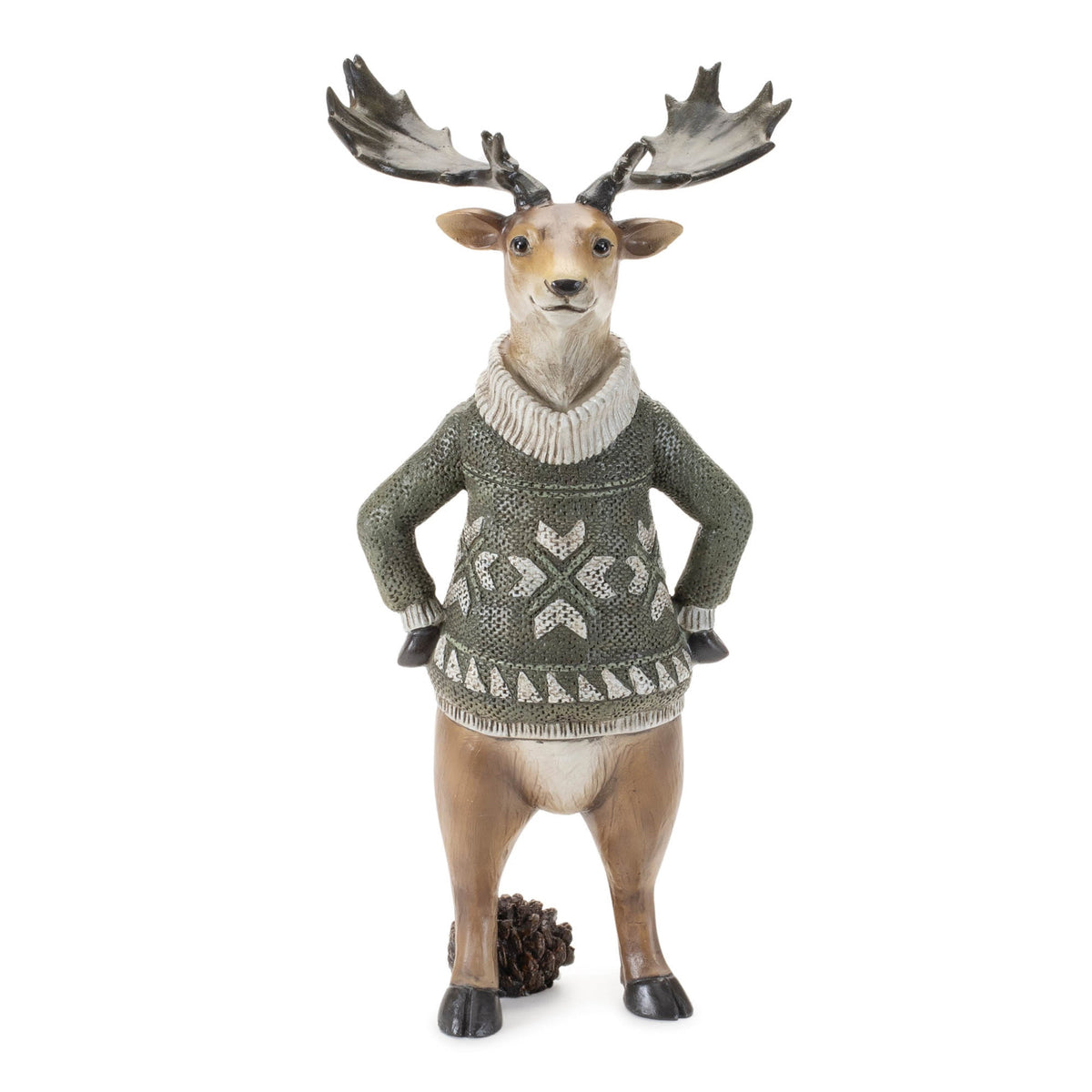 Fox/Moose/Squirrel w/Sweater Figurine, 10 - 12" (3 styles - sold individually)