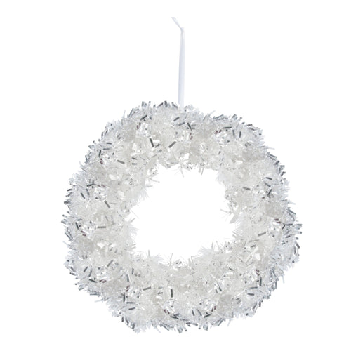 Tinsel Wreath, 18"