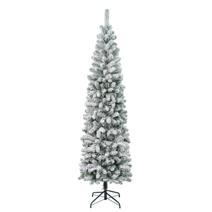 7.5 ft. Acacia Pencil Slim Flocked Tree