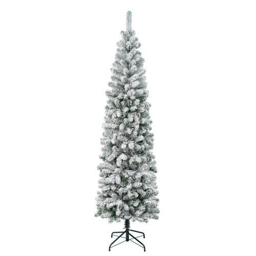 7.5 ft. Acacia Pencil Slim Flocked Tree