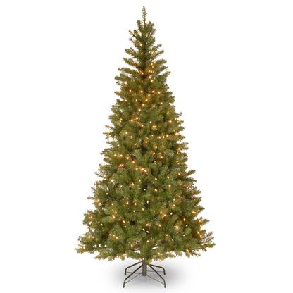 6.5 ft. Pre-Lit Aspen Spruce Slim Tree with Clear Lights, Plug-In