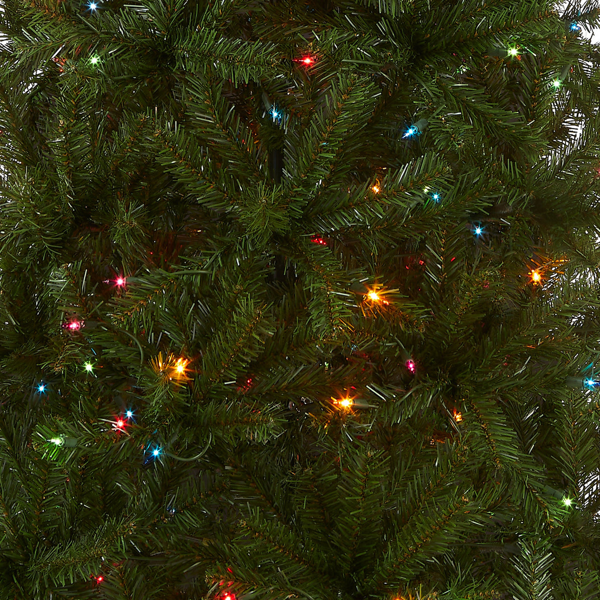 6 ft. Pre-Lit Aspen Spruce Slim Tree with Multicolor Lights, Plug-In