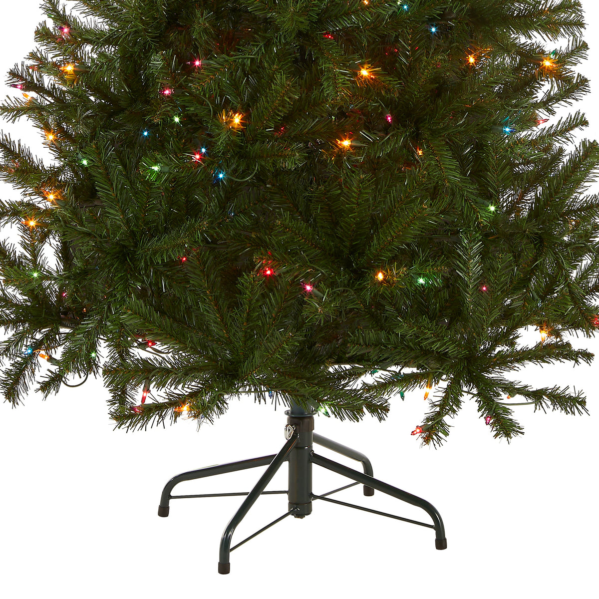 6 ft. Pre-Lit Aspen Spruce Slim Tree with Multicolor Lights, Plug-In