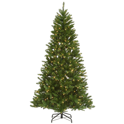 7.5 ft. Pre-Lit Peytom Spruce Tree with Clear Lights