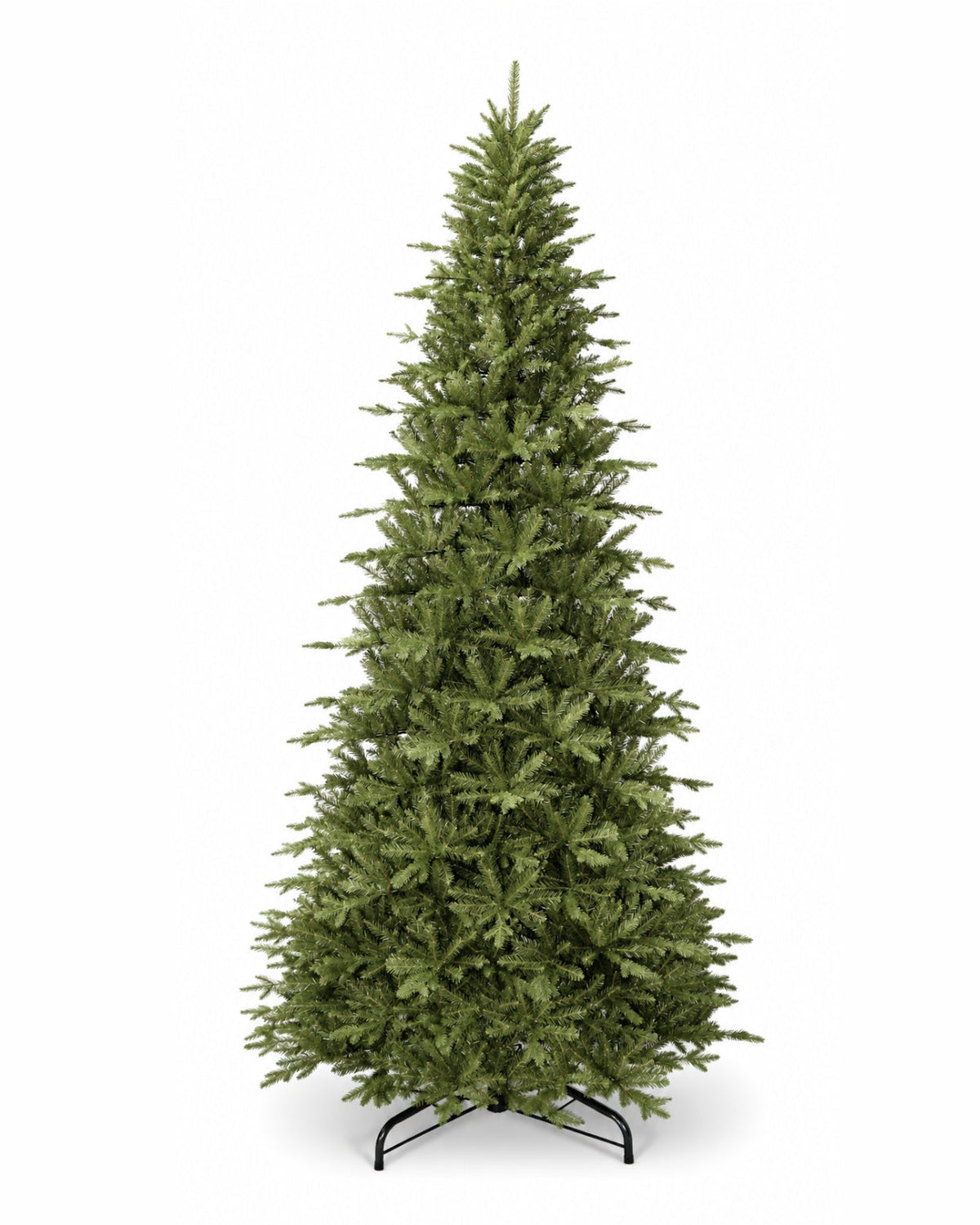 7.5' Alpine Fir Slim Artificial Christmas Tree 650 Warm White LED Lights