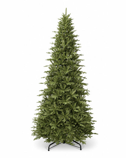 10' Alpine Fir Slim Artificial Christmas Tree 1000 Warm White LED Lights