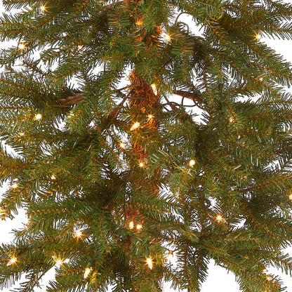 5 ft. Pre-Lit Hickory Cedar Slim Tree with Clear Lights, Plug-In