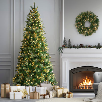 9 ft. Pre-Lit Charleston Pine Tree with Clear Lights