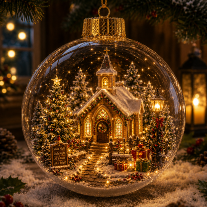 Light-Up Christmas Story Globe Ornament