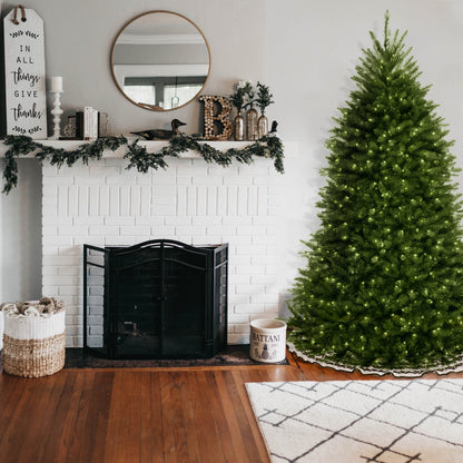 6.5 ft. Pre-Lit Dunhill Fir Blue Tree with Clear Lights, Plug-In