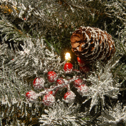 4.5 ft. Pre-Lit Dunhill Fir Slim Tree with Clear Lights, Plug-In