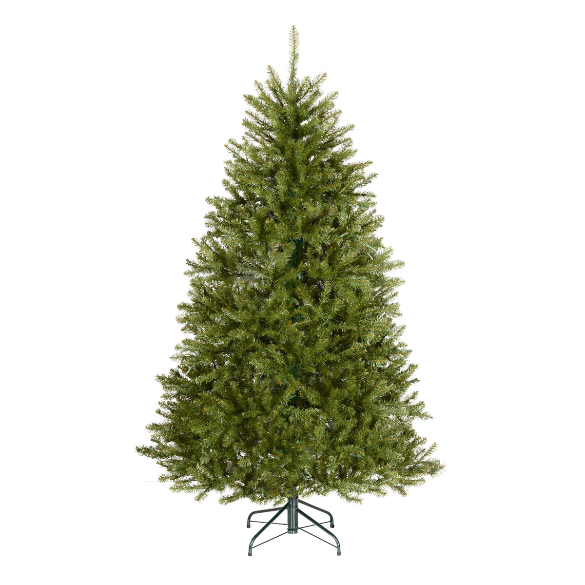 6 ft. Pre-Lit Dunhill Fir Hinged Tree with Clear Lights, Plug-In
