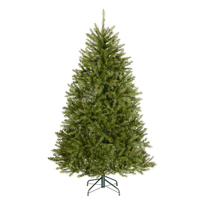 6 ft. Pre-Lit Dunhill Fir Hinged Tree with Clear Lights, Plug-In