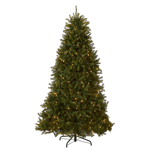 6.5 ft. Pre-Lit Dunhill Fir with PowerConnect Dual Color LED Lights, Plug-In