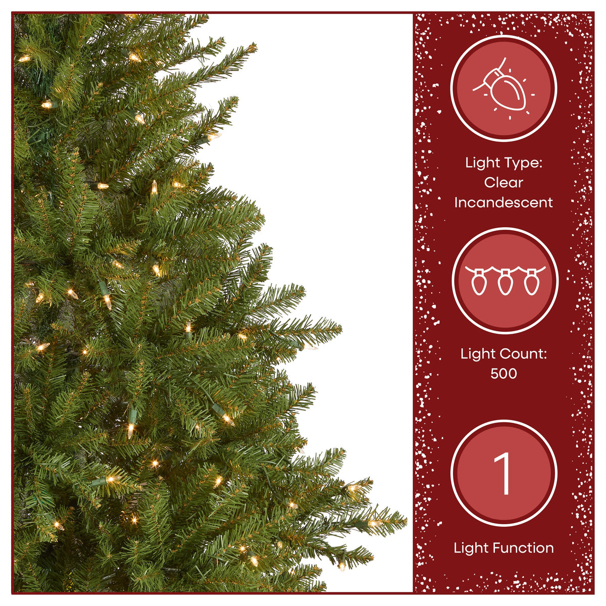 6.5 ft. Pre-Lit Dunhill Fir Slim Tree with Clear Lights