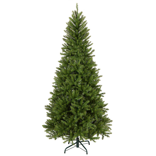 7.5 ft. Pre-Lit Dunhill Fir Slim Hinged Tree with 600 Clear Lights, Plug-In